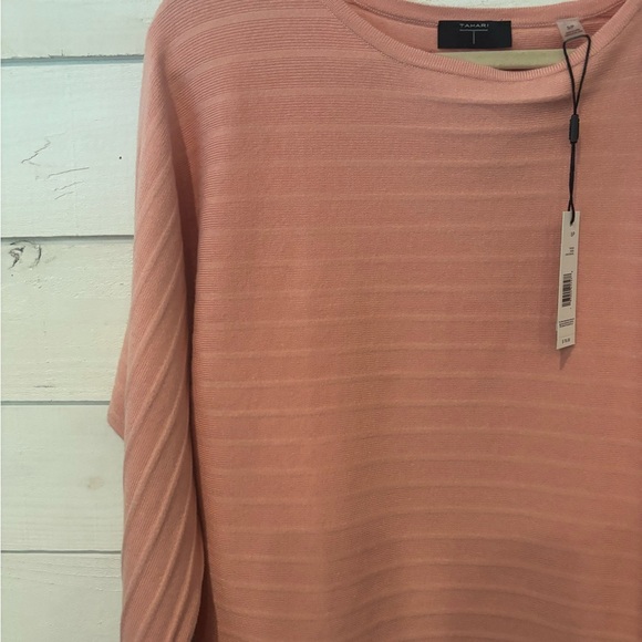 Tahari NWT Viscose Blend Sweater Coral Knit Top in size SP - Picture 4 of 11